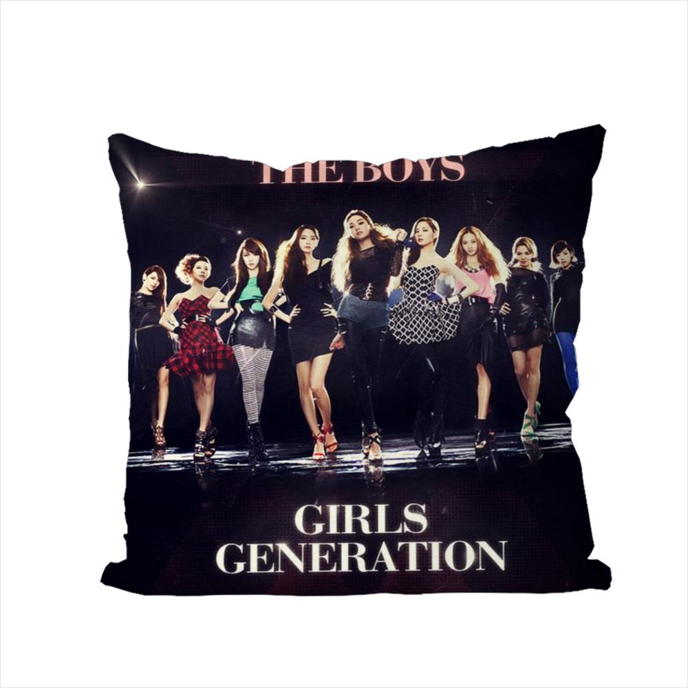 Girls Generation Pillow Case For Car Sofa Decorative Home Doublesided Print Plush Square Throw Pillow Cushion Cover