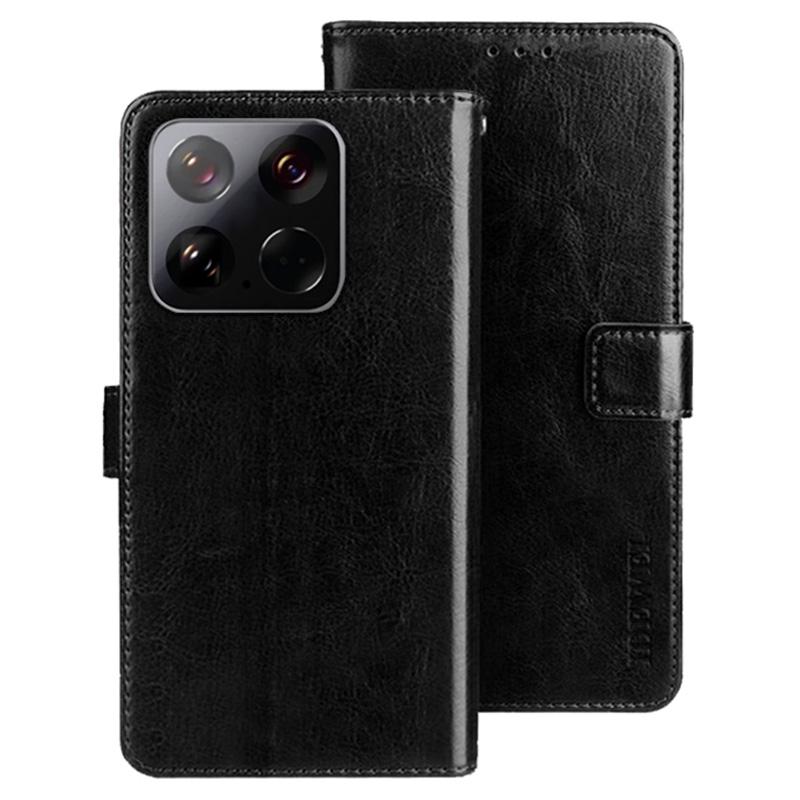 IDEWEI For Xiaomi 15 Stand Case Crazy Horse Texture Leather Phone Cover