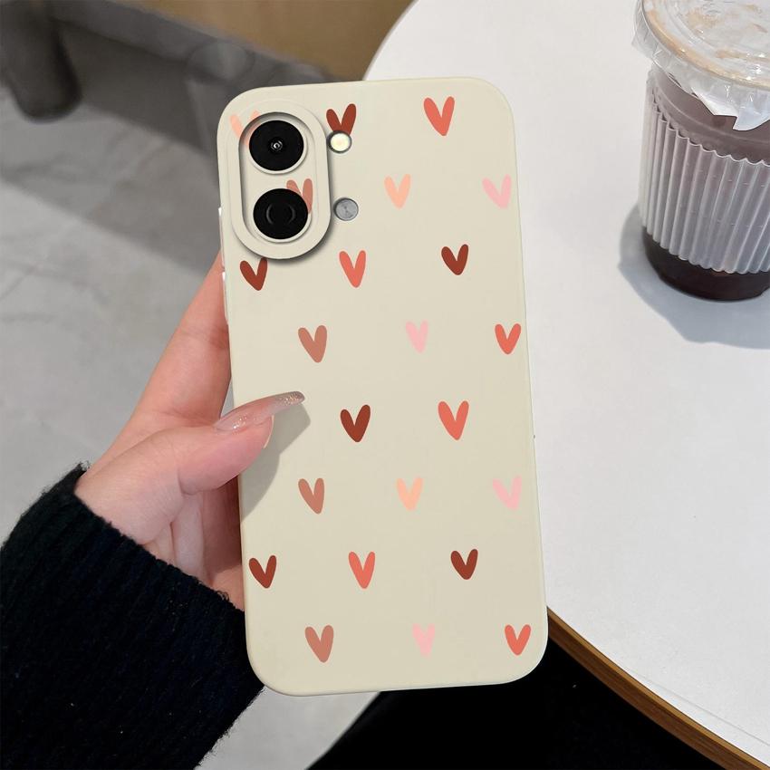 For Tecno Spark Go 3 2 1S 40C 40 30 Pova 7 Pro Ultra Phone Cases Fashion Love Heart Soft Silicone Phone Bags Anti Slip Durable Shell For Tecno Housing