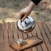 Essential 600ML Pure Titanium Tea Kettle with Anti-Scald Silicone Handle for Outdoor Camping.