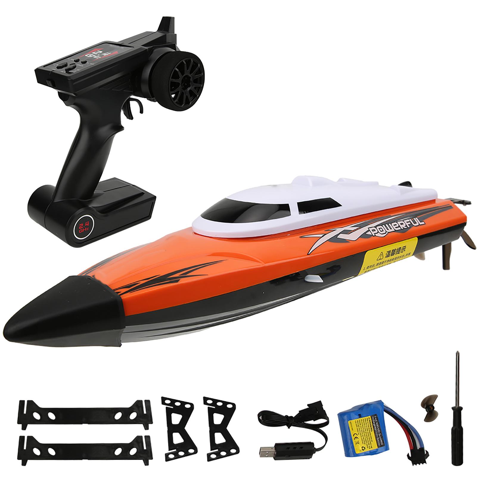 For UDI 2.4G RC High Speed Racing speedboat Metal PC Sealed Waterproof Model Toy (Orange)
