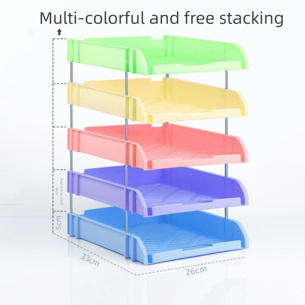 Suport pentru dosare A4 PP Suport de depozitare de birou Cutie nouă pentru dosare de birou Acasă