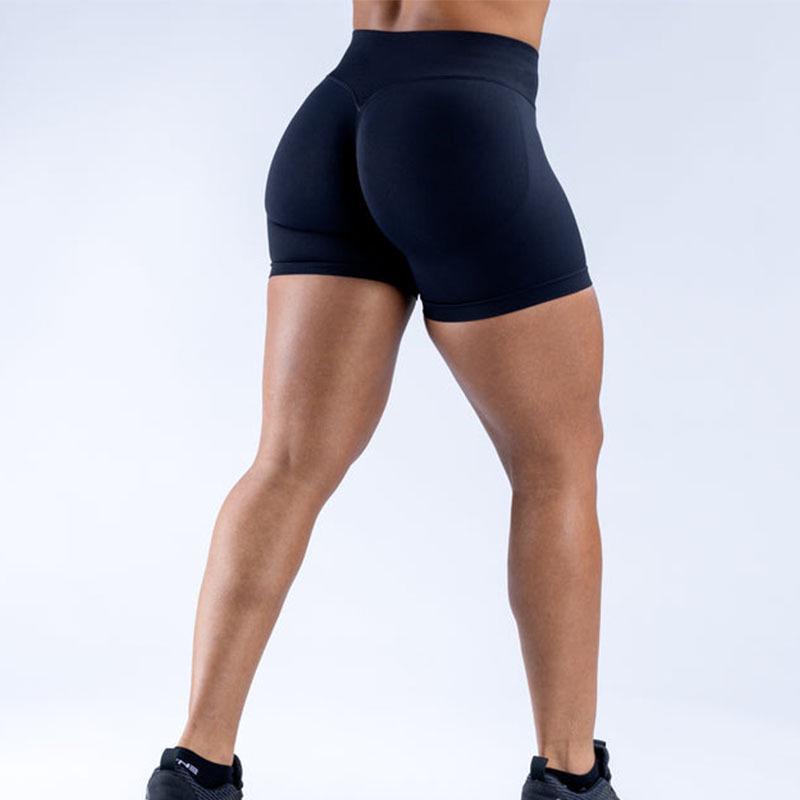 Spodnie do jogi DFYNE Seamless High-Waist - Peach Hip, Fitness & Running Three-Quarter Shorts