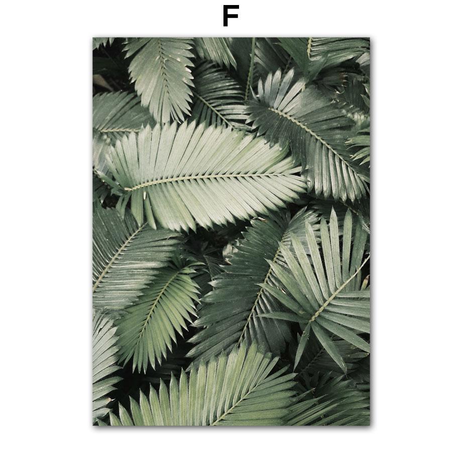 Green Mountain Waterfall Forest Leaves Landscape Posters And Prints Wall Art Canvas Painting Pictures For Living Room Home Decor