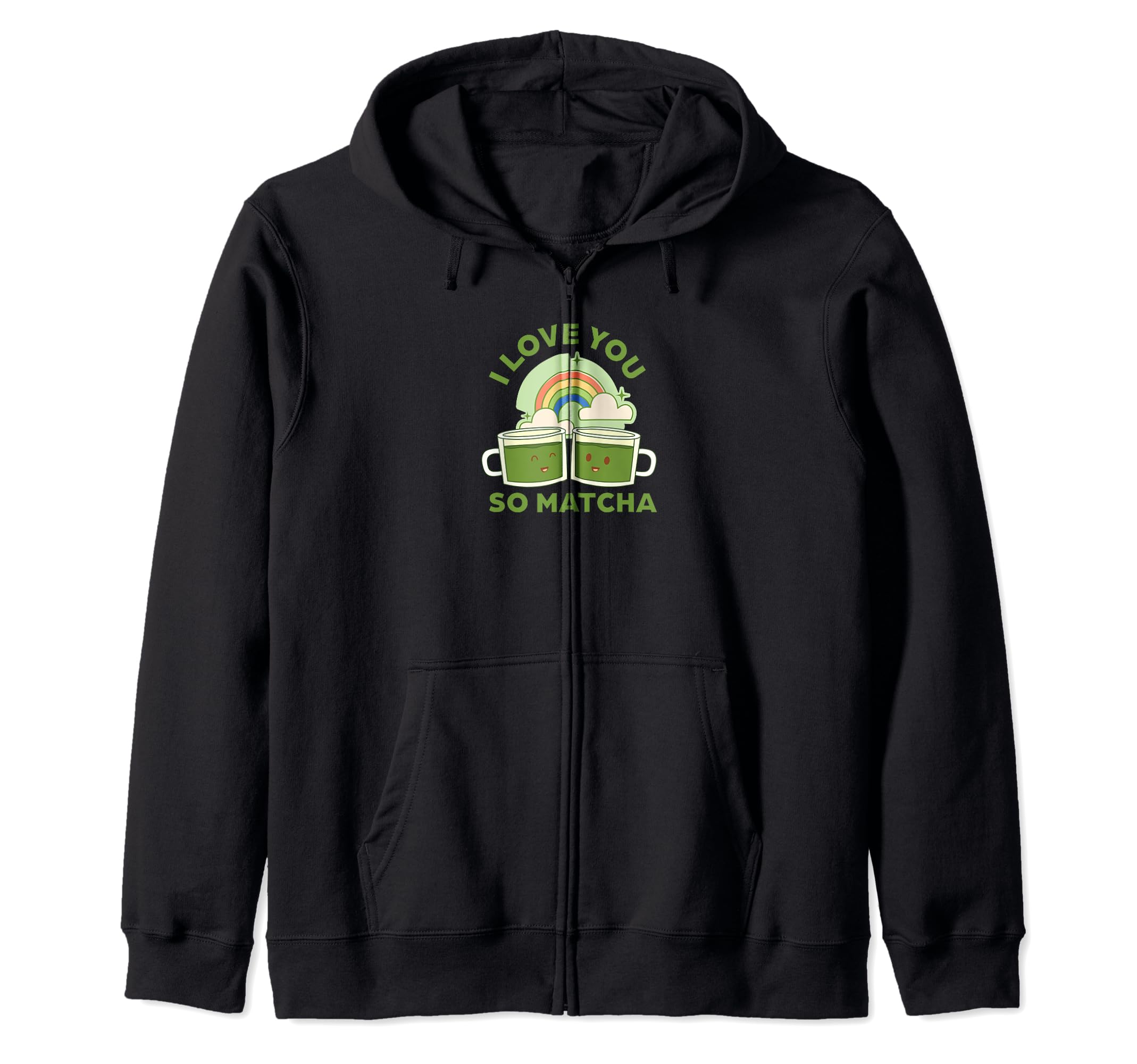 

Матча Радужный Веер Толстовка на молнии чёрный