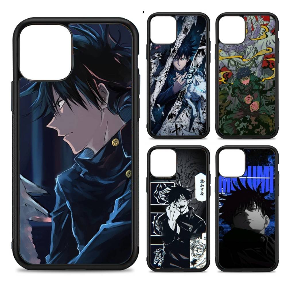 Anime Fushiguro Megumi Jujutsu Kaisen Phone Case For Iphone 11 12 13 14 15 Pro Max 17 16 Plus Hard PC+TPU Back Cover