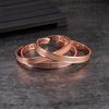 Vinterly Pure Copper Magnetic Bracelets Adjustable 8mm Knot Magnet Cuff Bangle Vintage Health Energy Jewelry Women Men Resizable
