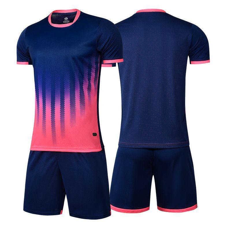 Football Suit Men's Football Jersey Team Game Training Jersey Short-sleeved Student Sportswear Bright Color