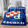 Dinamo Zagreb Flannel Blanket Soft Warm All-Season Throw, Design for Camping, Car Travel, Hiking Sofa, Bed, Office Perfect Gift for Parties