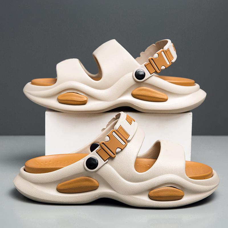 

Летние новые мужские сандалии для отдыха на природе, тапочки, пляжные шлепанцы, удобные сабо, мужская повседневная обувь, садовая обувь, мужские сандалии для отдыха на природе 39-40