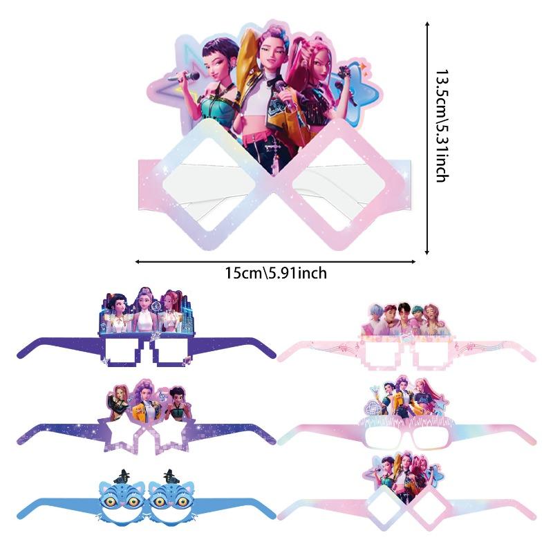 K Pop Łowca Demonów Torby na Prezenty Kpop Łowca Demonów Dekoracje Urodzinowe Huntrix Akcesoria Imprezowe Pudełka na Prezenty Imprezowe