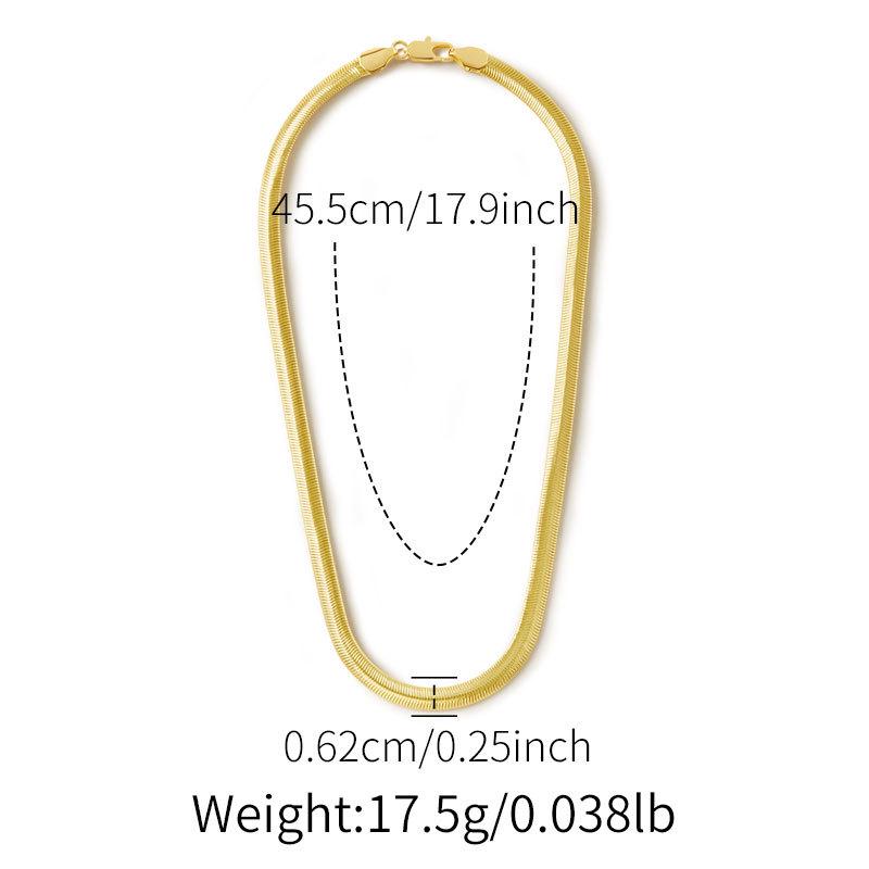 

Золотая змеиная цепочка, хип-хоп набор ожерелья и браслета – Смелый, универсальный, массивный чокер и браслет 18K Gold