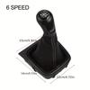 FOR Golf 5 MK5 FOR Golf 6 MK6 For Scirocco Gear Shift Knob with Leather Dust Boot Collar Case 5/6 Speed FOR Jetta 5 A5 MK5