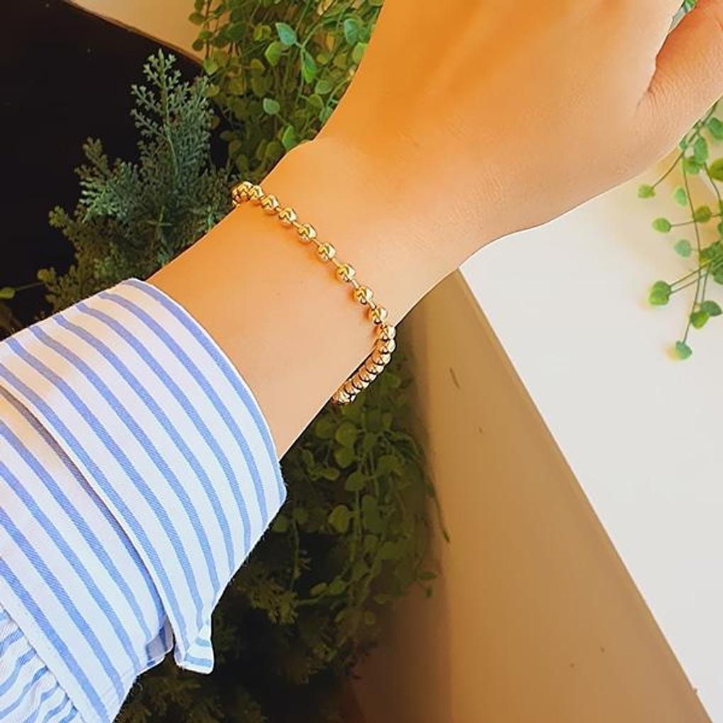 Damski codzienny mini okrągły metalowy naszyjnik z cukierkami