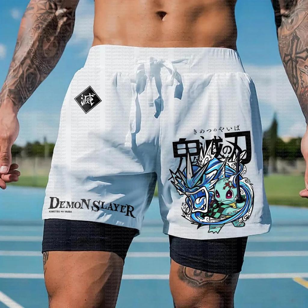 Pokémon Joint Demon Slayer Animation Derivatives Mens and Womens Summer Fashion Oversize TshirtHoodieShorts and Sweatpants