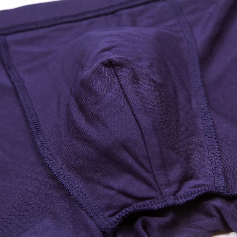 Modal Men'S Underwear Mid-Waist Arm-Lifting Underwear Men'S Breathable And Comfortable Four-Corner Bamboo Fiber Men'S Boxer Underwear