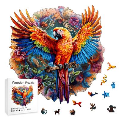 Magnifique Puzzle en Bois Colibri - Décoration d'Intérieur Parfaite et Cadeau de Fête Puzzle Créatif pour Adultes et Puzzle pour Enfants