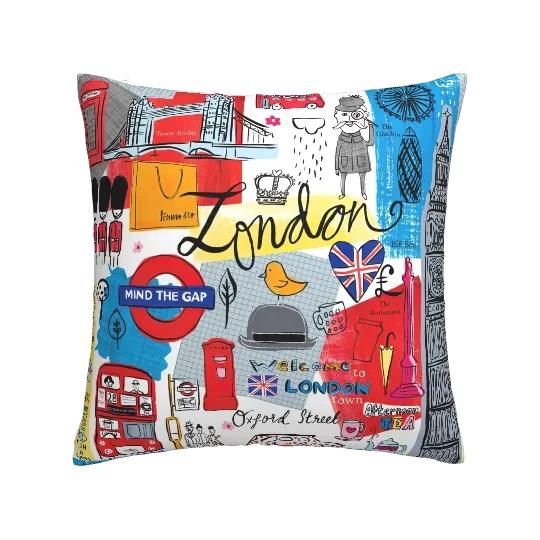Nordic Graffiti Cushion Cover, Linen Pillow Cover, Sofa Cushion Cover Decoration 40x40 45x45 50x50 60x60, Can Be Customized