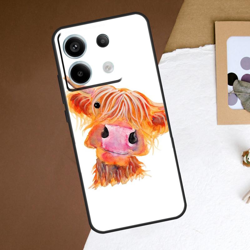 Highland Cows Case For Xiaomi Redmi Note 14 12 11 10 13 15 Pro Plus Redmi 14C 15C 15 13 10C 12C 13C Cover