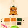 DIY Highland Cow Beading Kit Cute 3d Cow Bead Craft Pendant with Colorful Beads