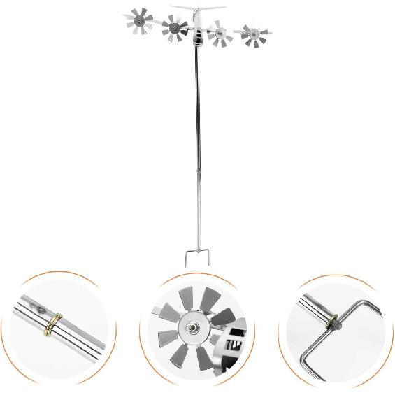 

Airplane Windmill Iron Crafts for Outdoor Garden Decoration Vivid Sculpted Ornament Durable Metal Decor Charming Present for Home and Holidays