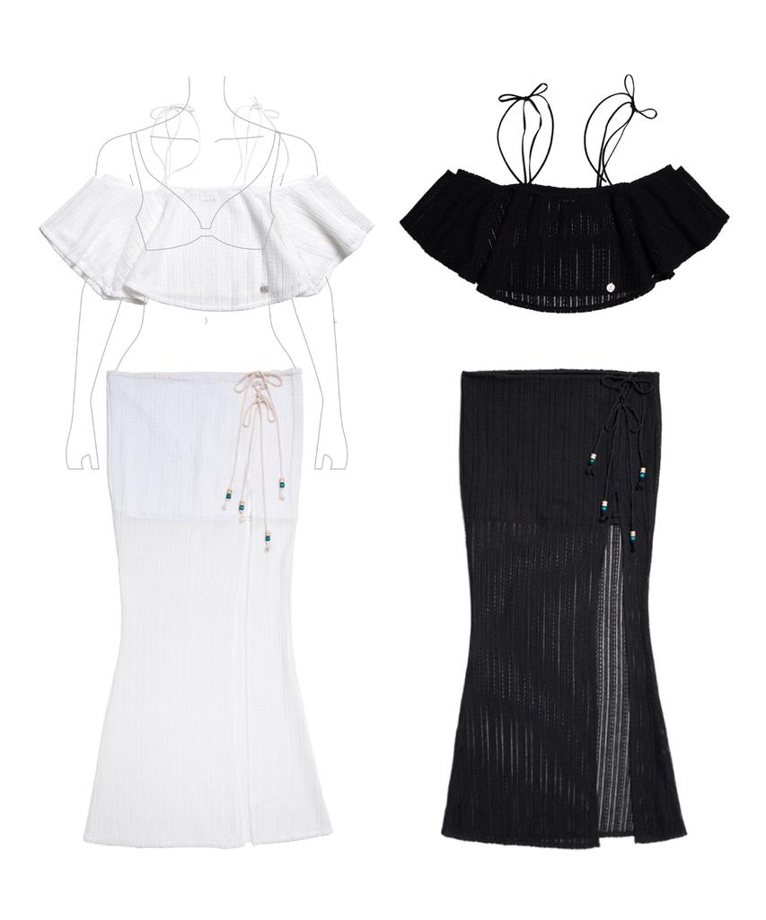 Don'T Ask My Plan Sunset Cozy Long Skirt Black