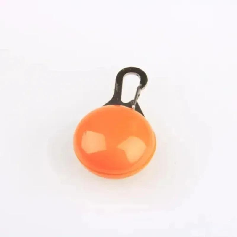 

LED Dog Collar Pendant Light, Glowing Pet Necklace Tag for Dogs Cats, Bright Luminous Safety Accessory for Night Walking помаранчевий