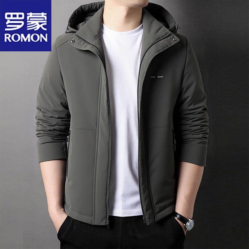 ROMON Men's Hooded Winter Padded Jacket