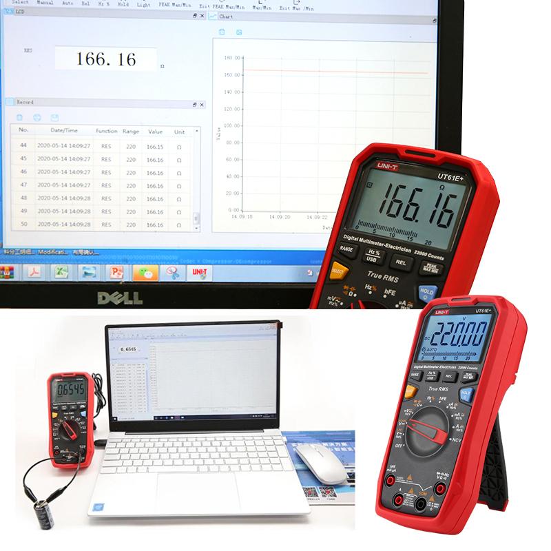 UNI T UT61B+ UT61E+ UT61D+ Smart Professional Digital Multimeter Tester Unit True RMS Auto Range 6000 Counts DC AC 1000V