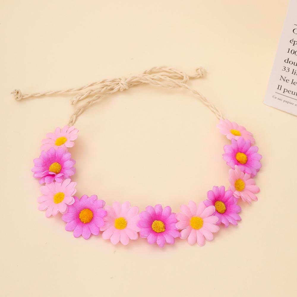 Flower Decoration Sunflower Headband Simulated Daisy Hairband  Festival Hair Accessories