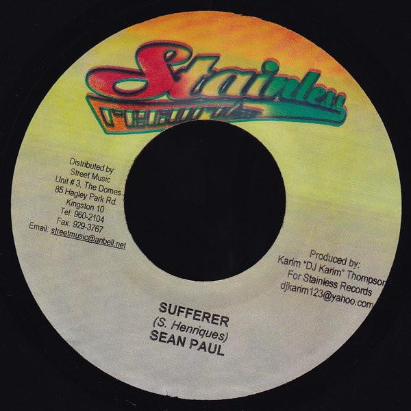 

7-дюймовая пластинка SEAN PAUL - Sufferer НЕТ Нержавеющая Запись 2006 Ямайка Регги, Ска и Даб Б/У