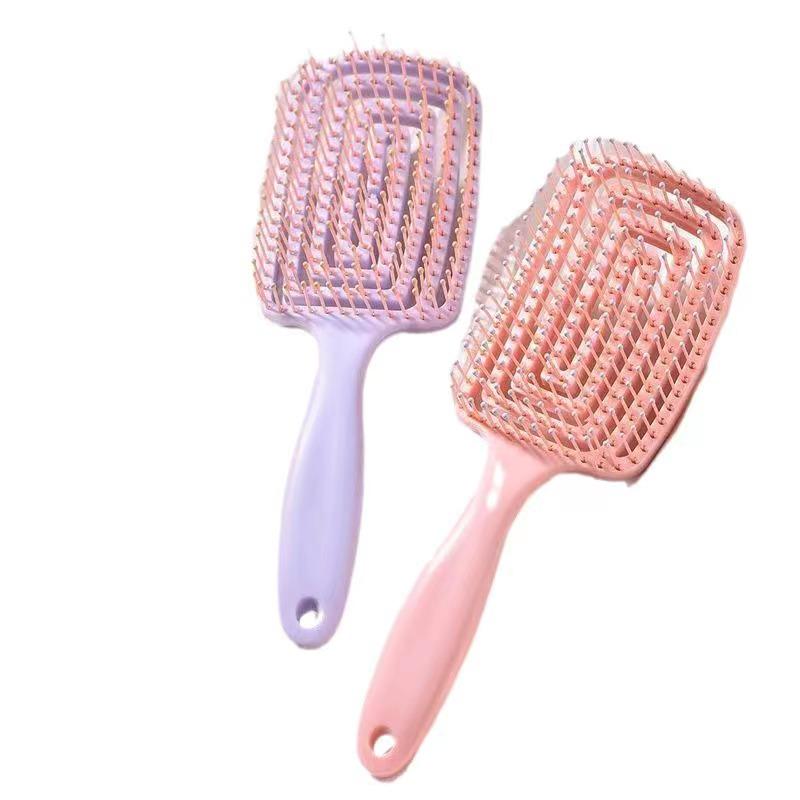 Women's Rib Comb for Wet/Dry Use: Fluffy, Cute Long Hair Styling Tool