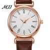 Formal Women Watch Analog Quartz Watches for Fashion Adjustable Leather Strap Wristwatch Elegant Easy Ladies Read Roman Numerals Dress Gifts Mom Wife