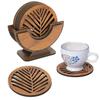Wooden Coasters for Cups Set of 6 | Kitchen Accessories Items for Your Home, Office | Dining Table Decorative Items for Coffee Mug