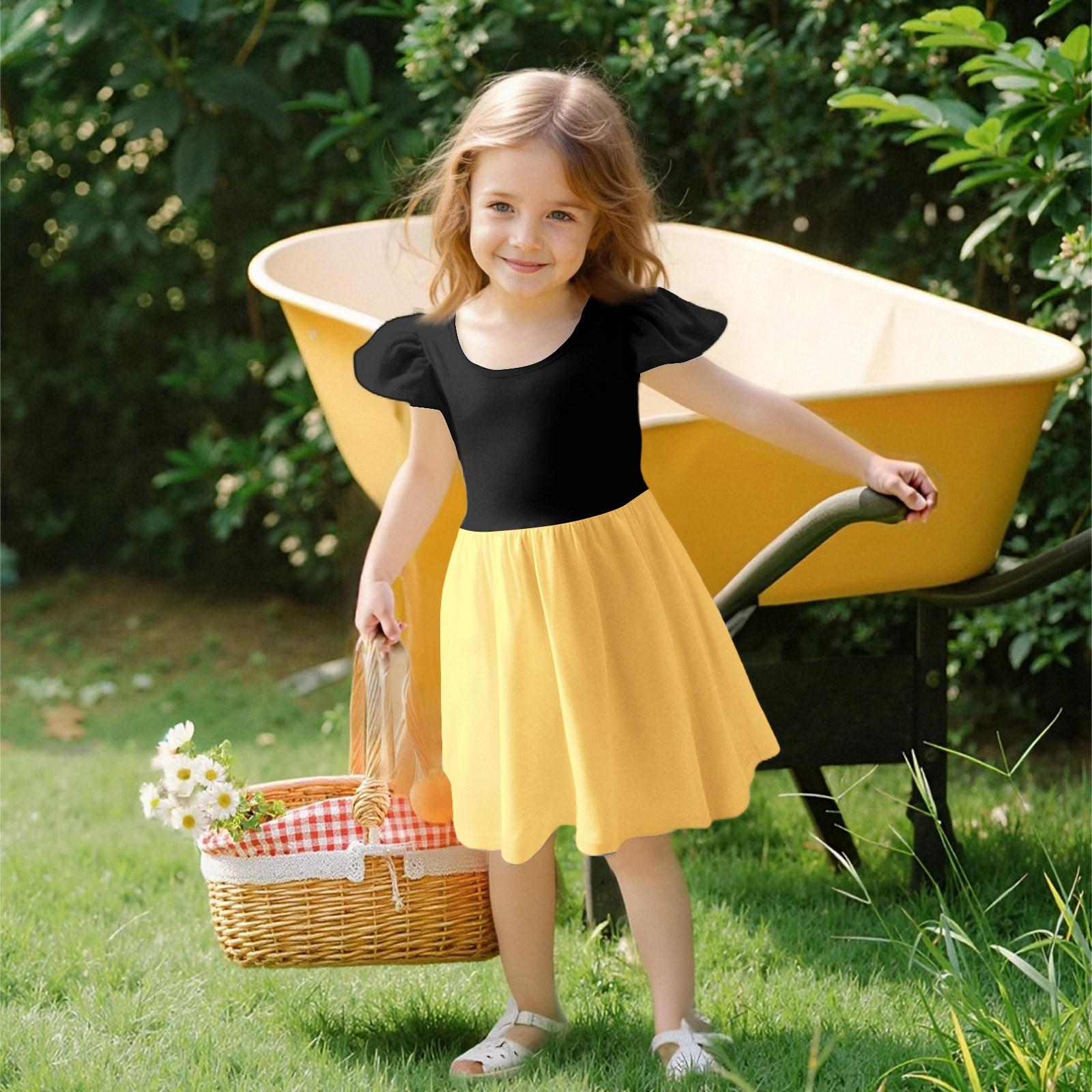 

Девочки Платье с рукавами для малышей Платья Повседневные платья для вечеринок и школ Одежда для девочек 160