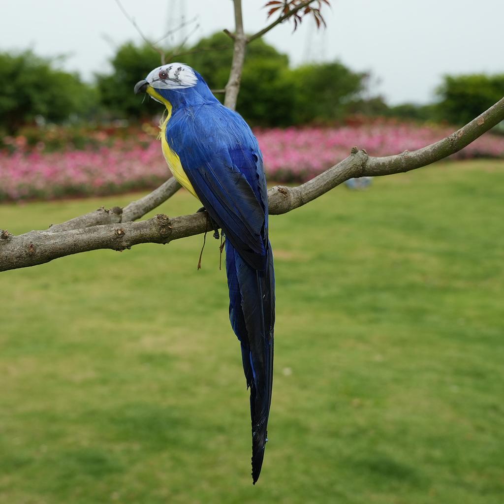 25/35cm handcrafted simulated creative parrot feather lawn small statue decoration animal bird garden bird accessory decoration
