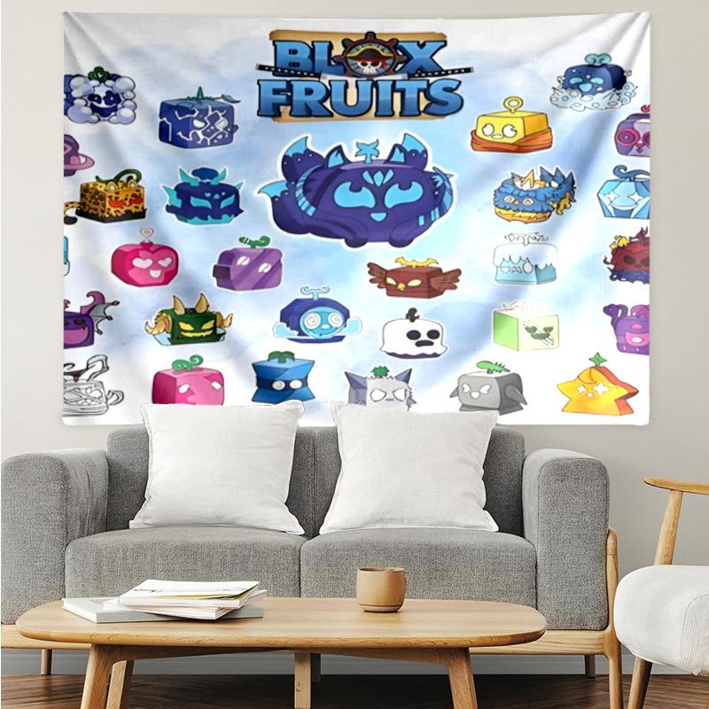 Blox fruit Wall Hanging Tapestry Wall Cloth Tapestries Decor Wall Bedroom Decoration