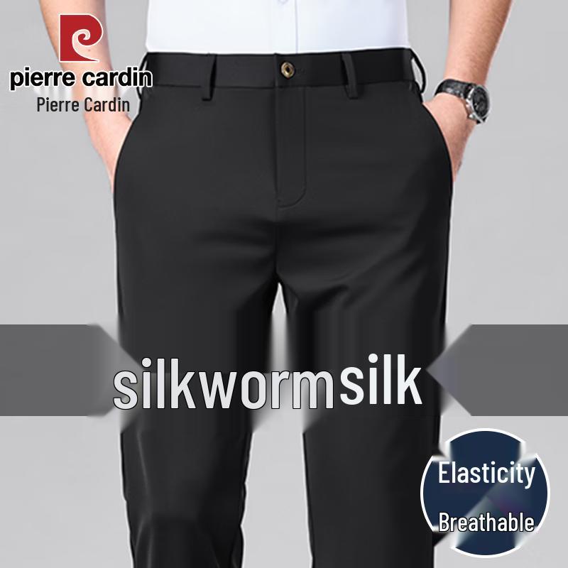 Pierre Cardin Men s Mulberry Silk Ice Silk Casual Pants 30