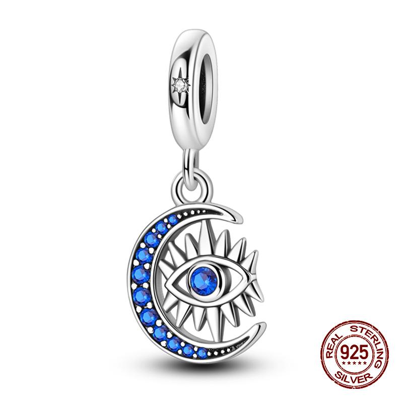 100% Copper Sparkling Cat Moon Sun And Stars Charms Pendants Fit 3Mmoriginal Bracelets Diy Fine Jewelry