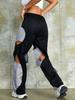 Rose Beauty A Rave Two Tone Cut Out Cargo Pants