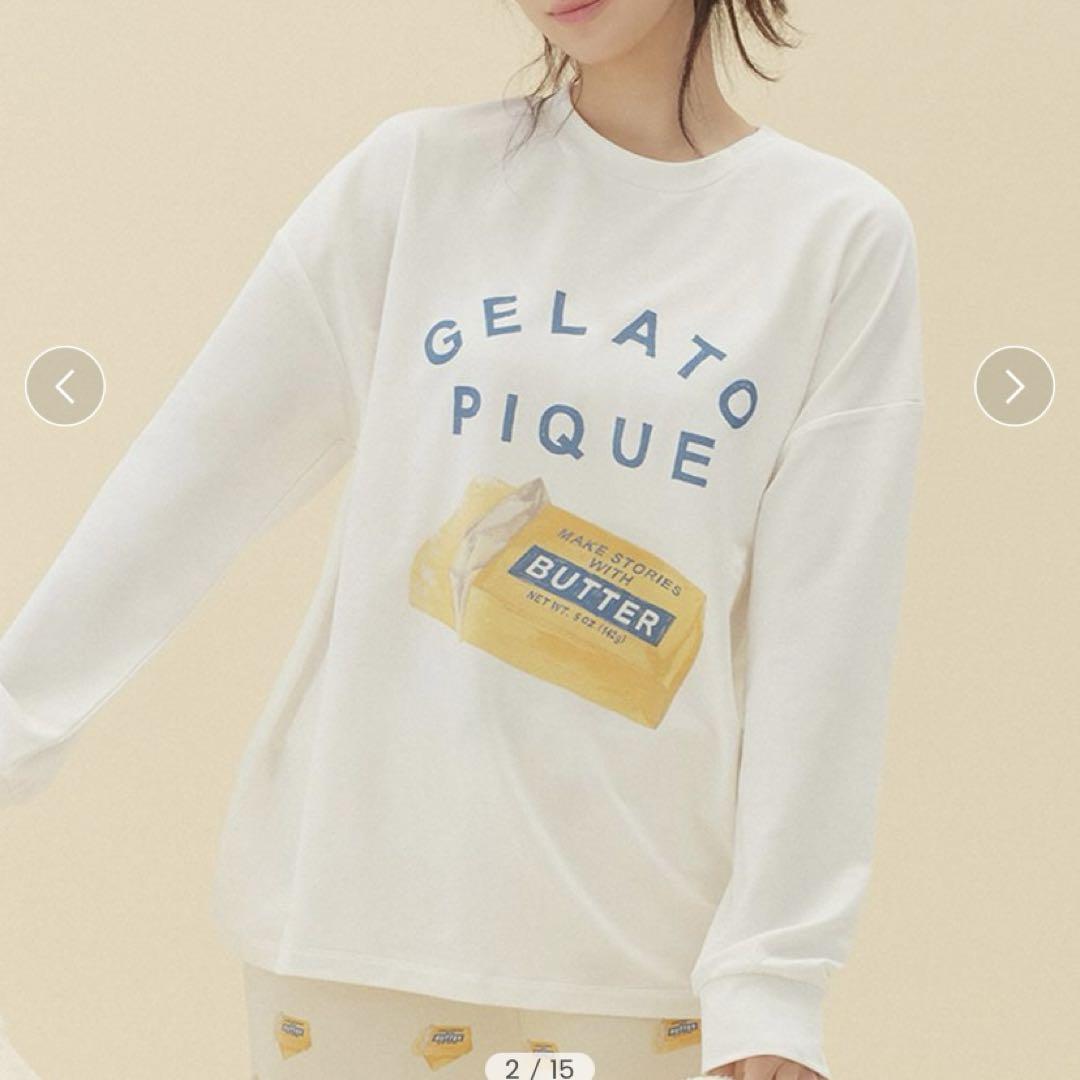 

[USED] Gelato Pique Butter One-Point Long T-Shirt Pullover by Lu Seraphim