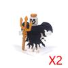 MOC Halloween Building Blocks Skeleton Army Knight Figures Flame Horse Medieval Vampire Furniture Assembly DIY Bricks Toys Gifts