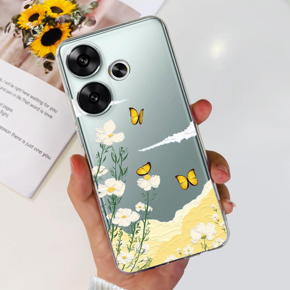 For Xiaomi Redmi Turbo 3 Case Poco F6 Fashion Painted Cover Soft Silicone Phone Cases For Xiaomi Poco F6 F 6 Redmi Turbo3 Bumper