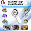 20X Handheld Digital Microscope DC 5V Type-C Jewelry Magnifying Glass for Identification/ Electronics Repair/Quality Inspection
