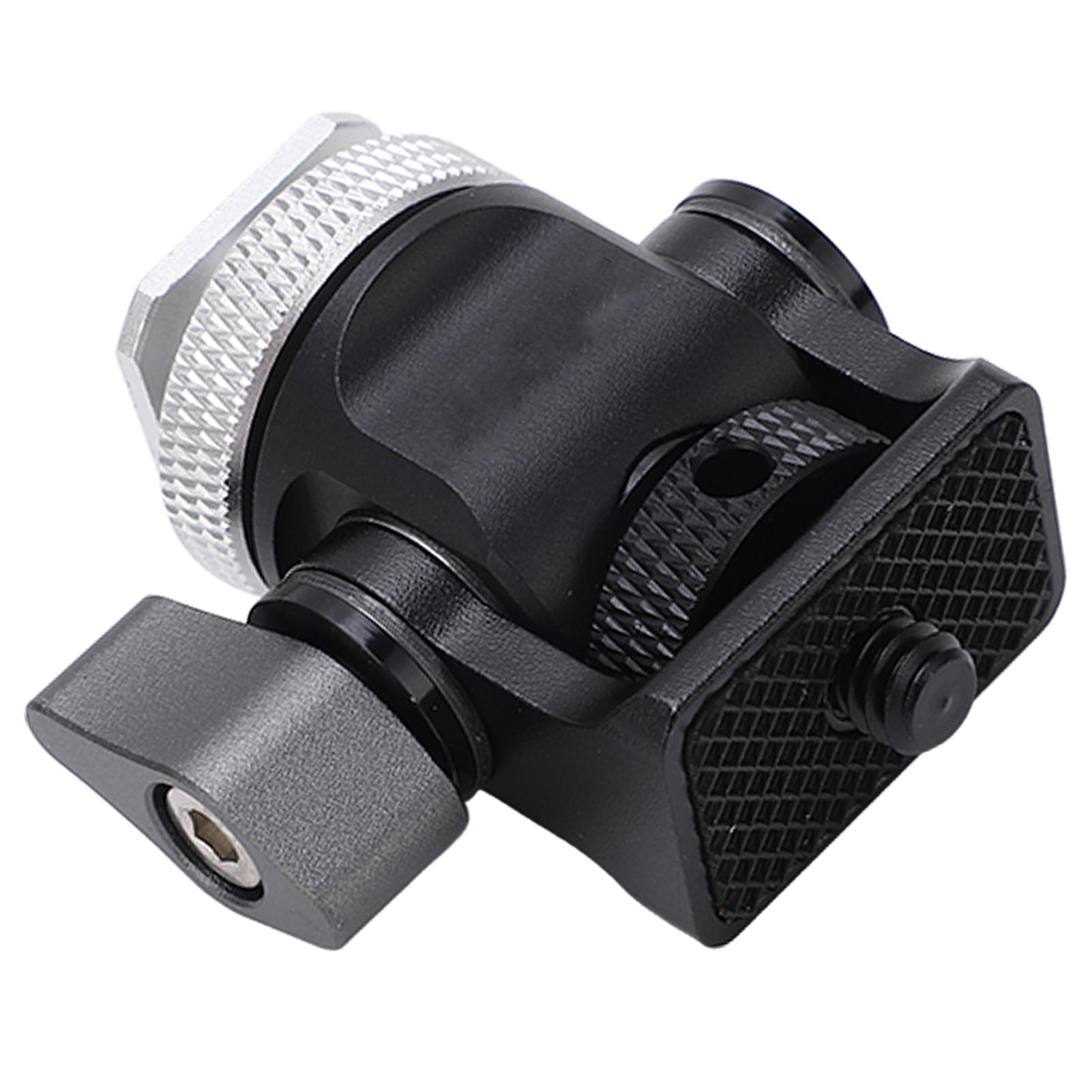 

Держатель полевого монитора с креплением «горячий башмак», поворот на 360 градусов, ручка, винт 1/4 дюйма, универсальное крепление для камеры/монитора, красный серебряный