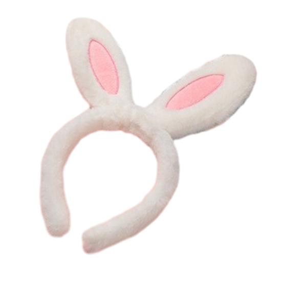 Easter Bunny Ear Headband Patchwork Color Soft Plush Hair Hoop Washing Face Bathroom Girl Headband Head Accessories