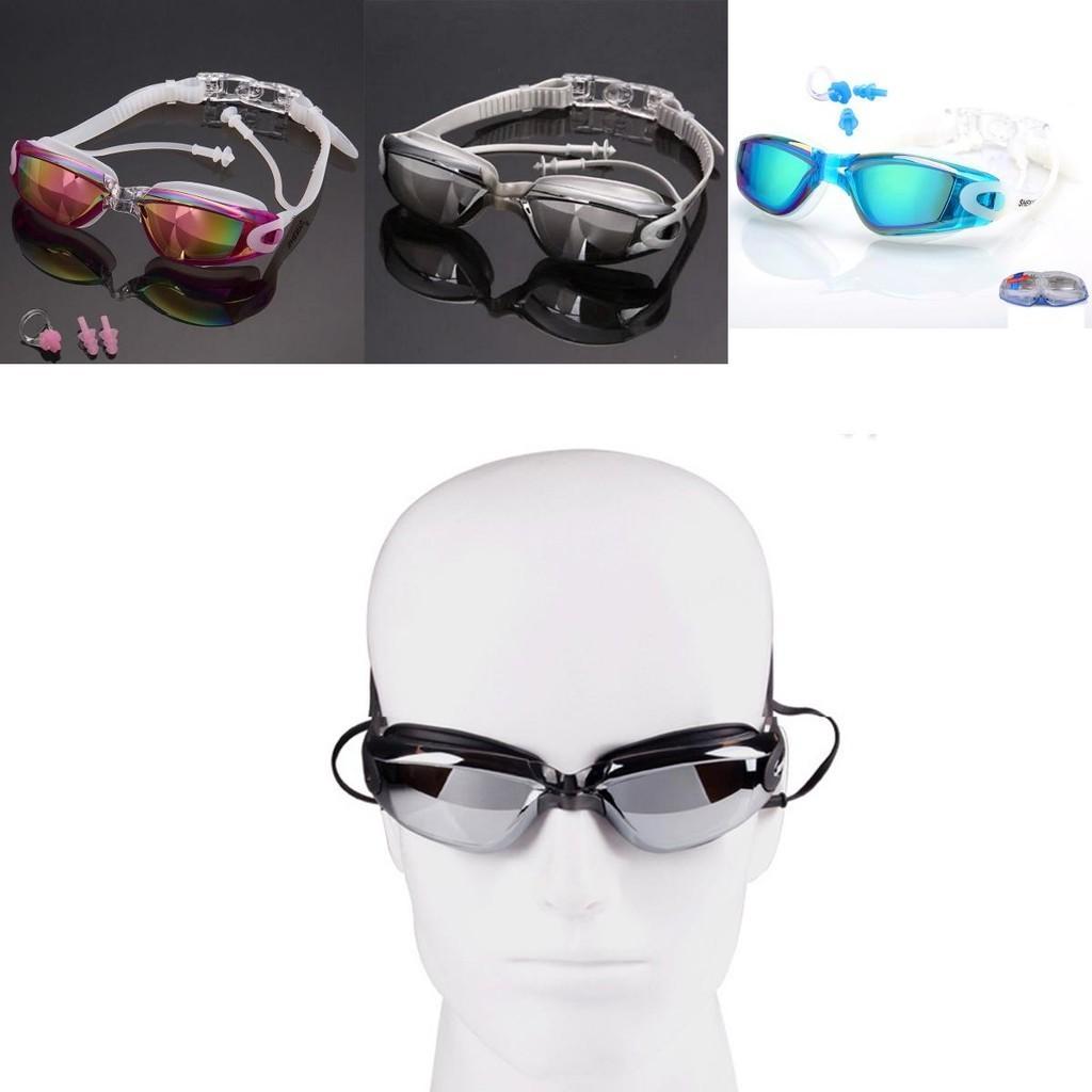 Glasses Swimming Waterproof And Antifog Colorful Plating Small Mirror Racing Swim Set Glasses