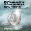 USB Rechargeable Portable Silent Fan 3-Speed Adjustable Waist Clip Fan  for Outdoor&Office