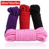 5m/ 10m/ 20m Cotton Rope Female Adult Sex Products Slaves BDSM Bondage Soft Rope Adult Games Binding Rope Role-Playing Sex