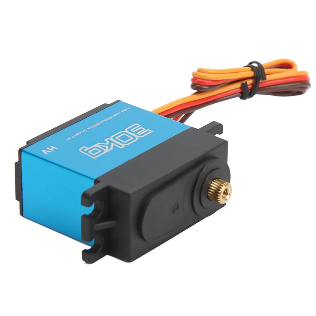 RC 30KG Servo 30KG Aluminium Alloy Metal Gears Quick Response Waterproof RC Steering Engine with 25T Metal Servo Arm
